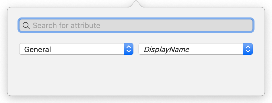 Crosstabs view secondary configuration pop-over