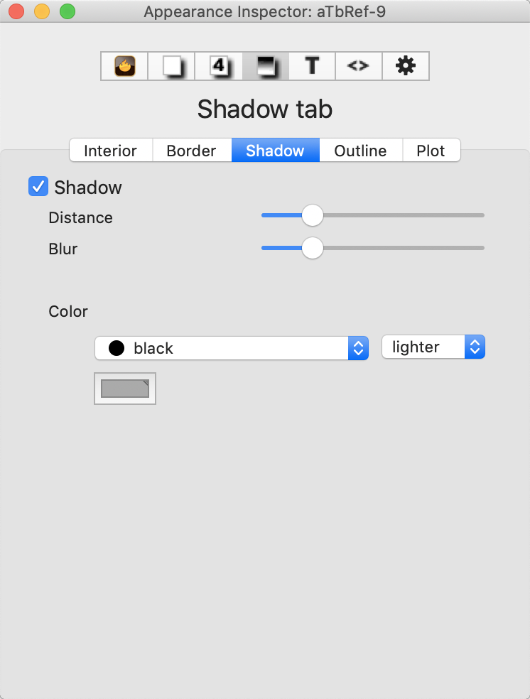 Shadow tab