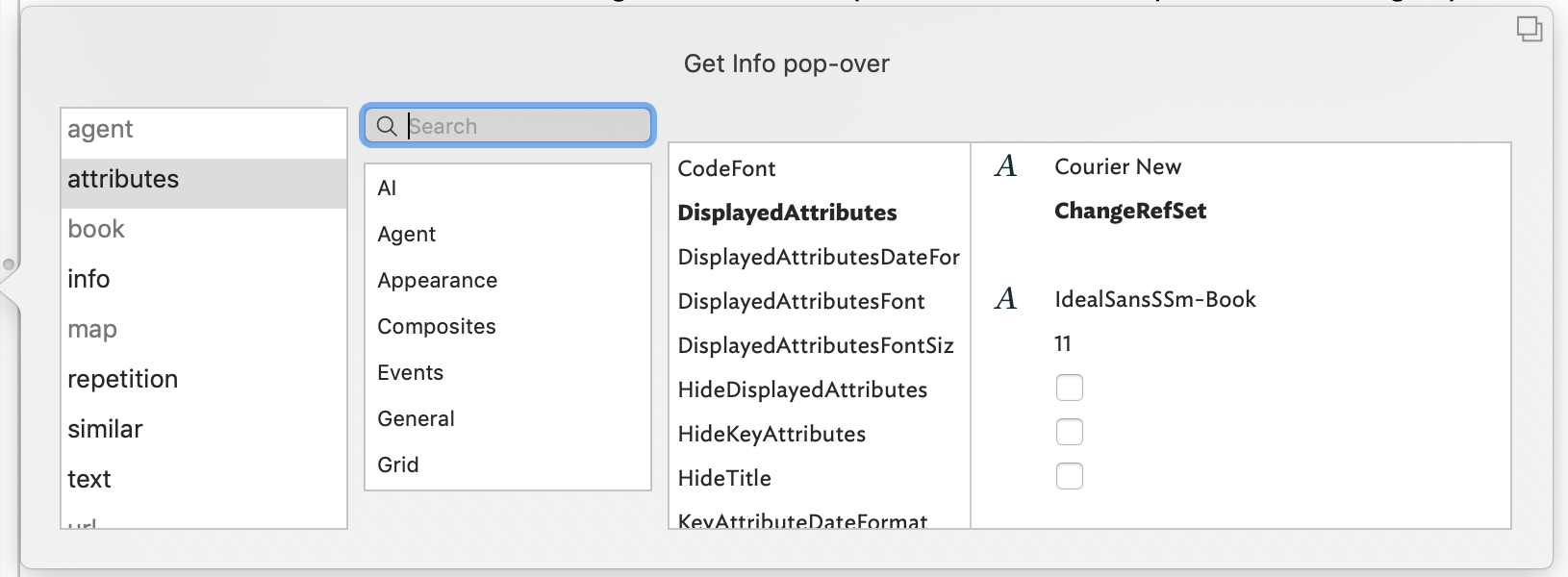 Get Info stand-alone dialog