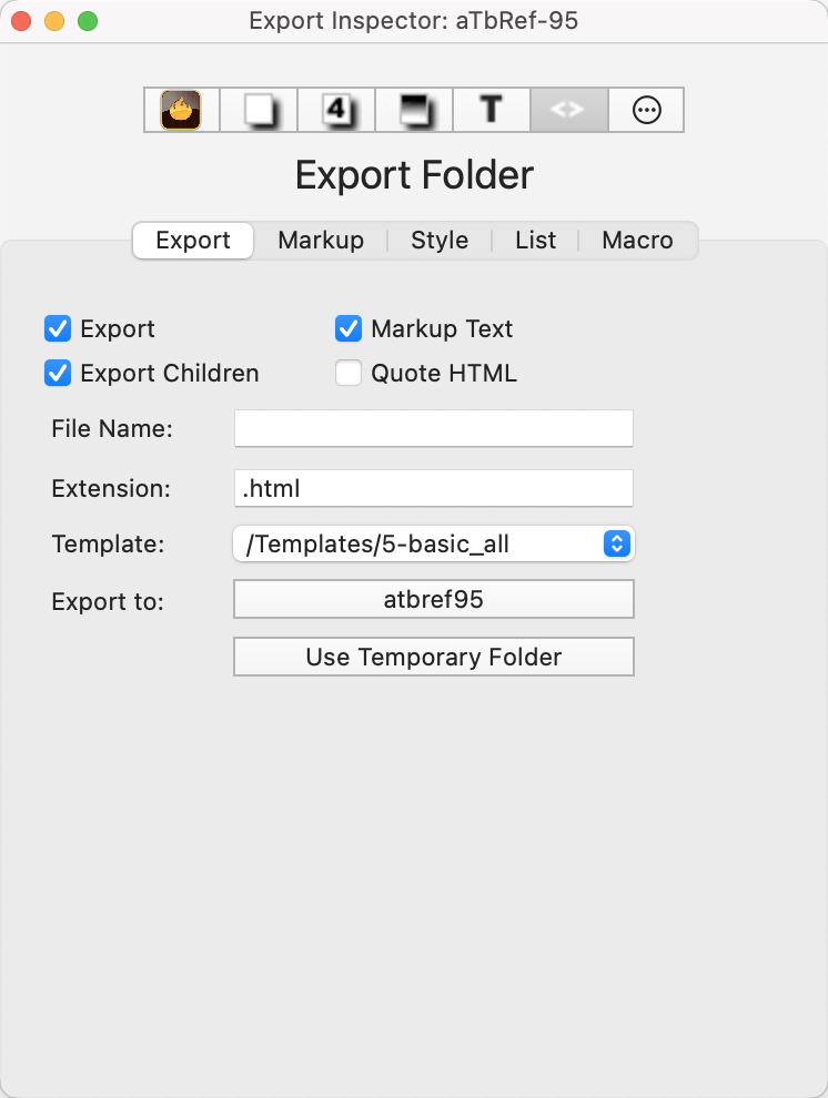 Export Inspector